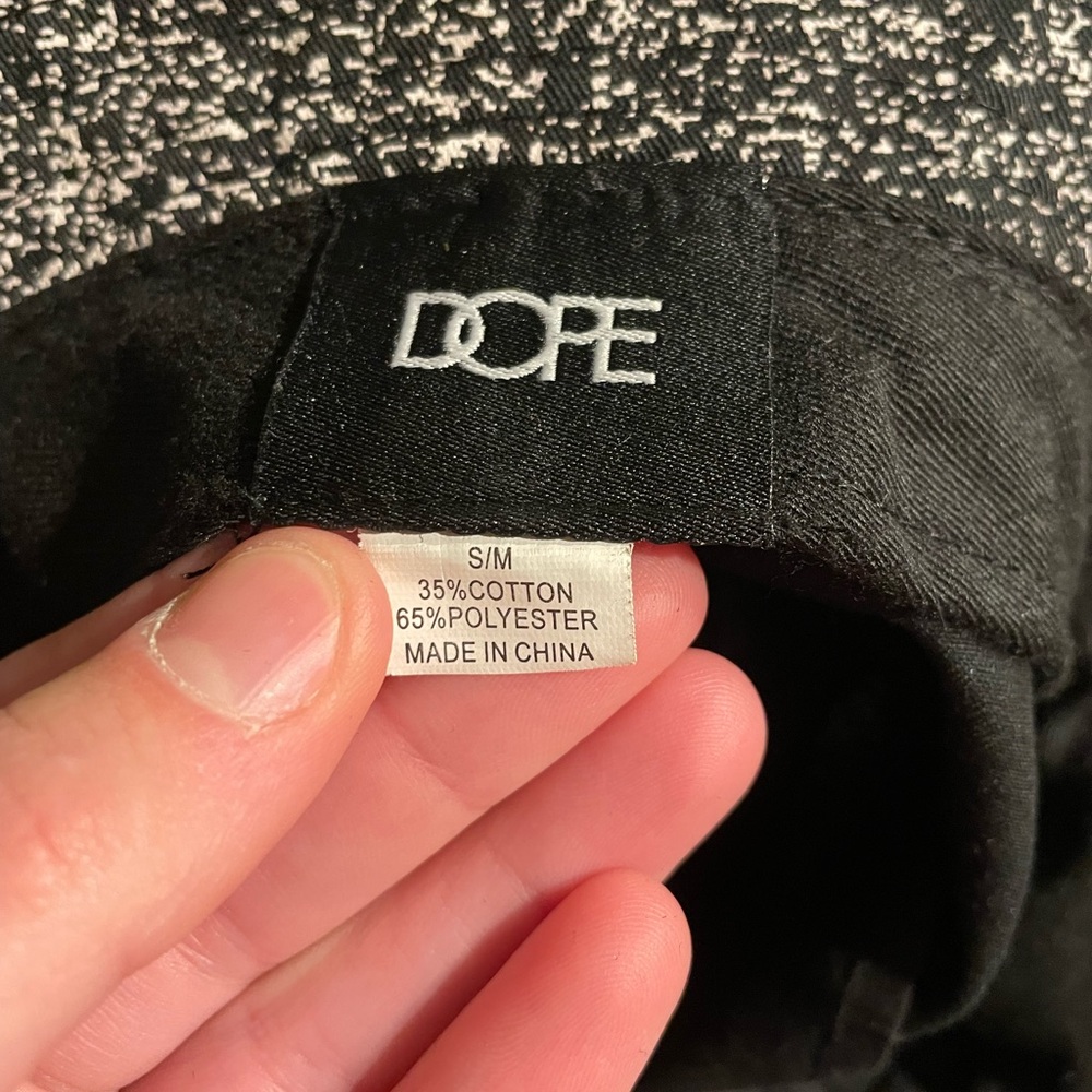 DOPE Black Speckled Bucket Hat with White Logo - Picture 6 of 9